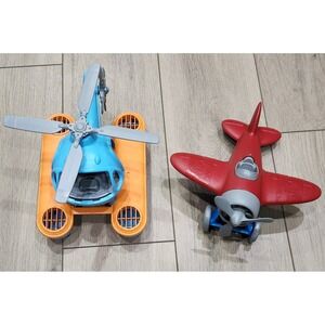 Green Toys Airplane‎ & Seacopter Set Kids Toy 100% Recycled Plastic Made in USA